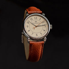 Rue Canal Watch - Cream Dial on Black Background